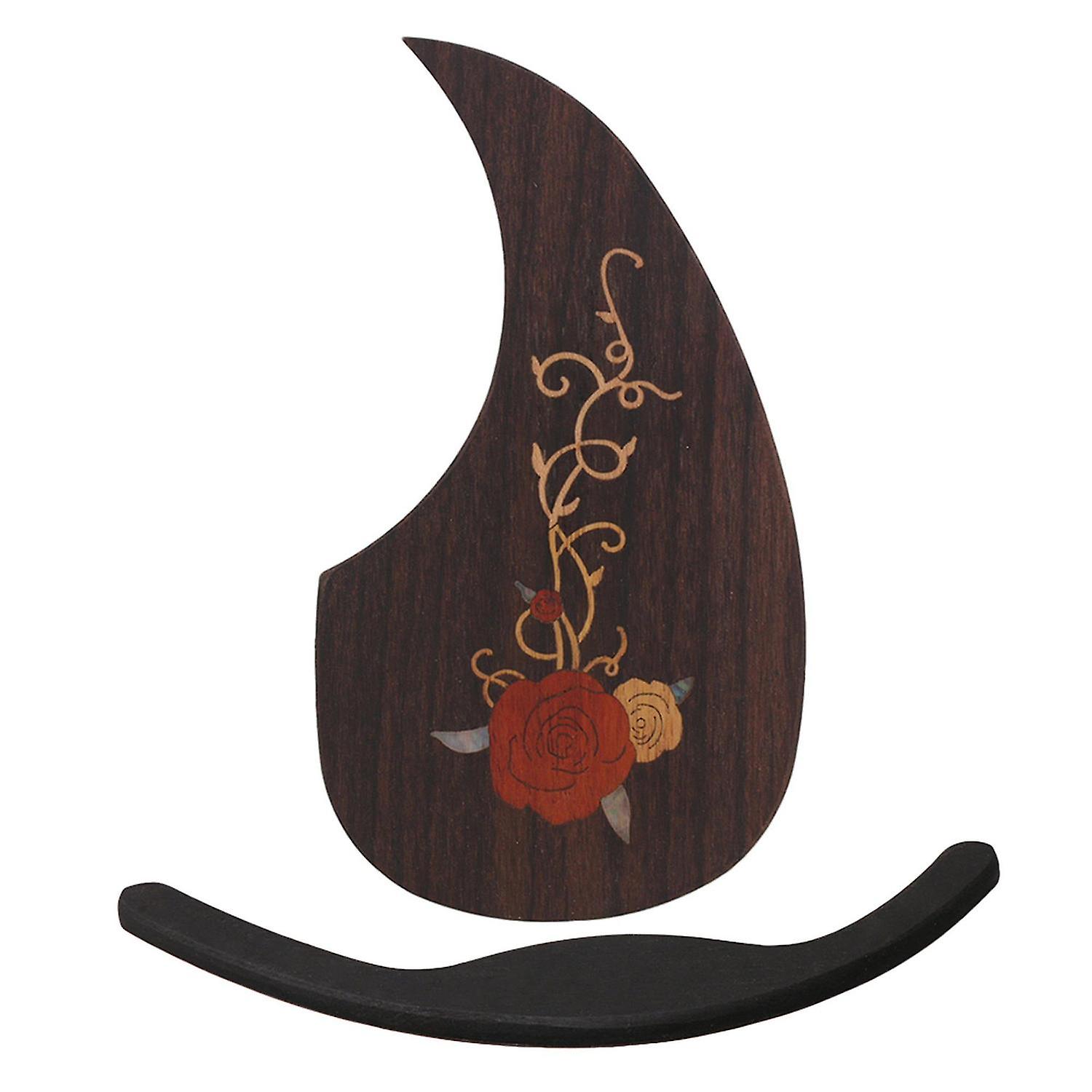 Para 40 41 polegadas Guitarra Acústica Rose Wood Pickguard Scratchplate w/ Apoio de Braço WS4769