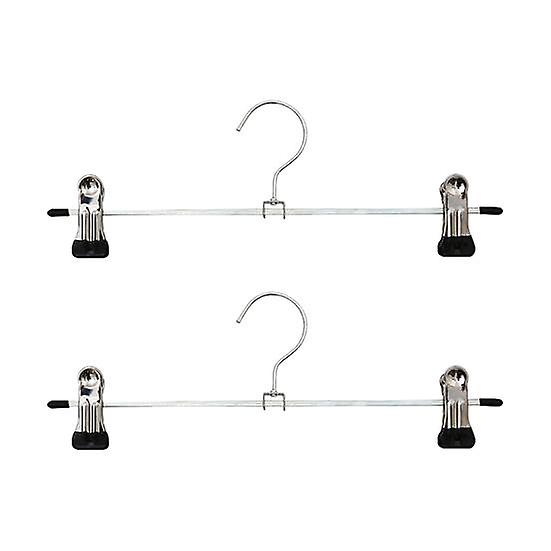 2Pcs Pants Clips Traceless Fall Resistant Compact Practical Household Dorm Balcony Clothes Hanger for Daily Use
