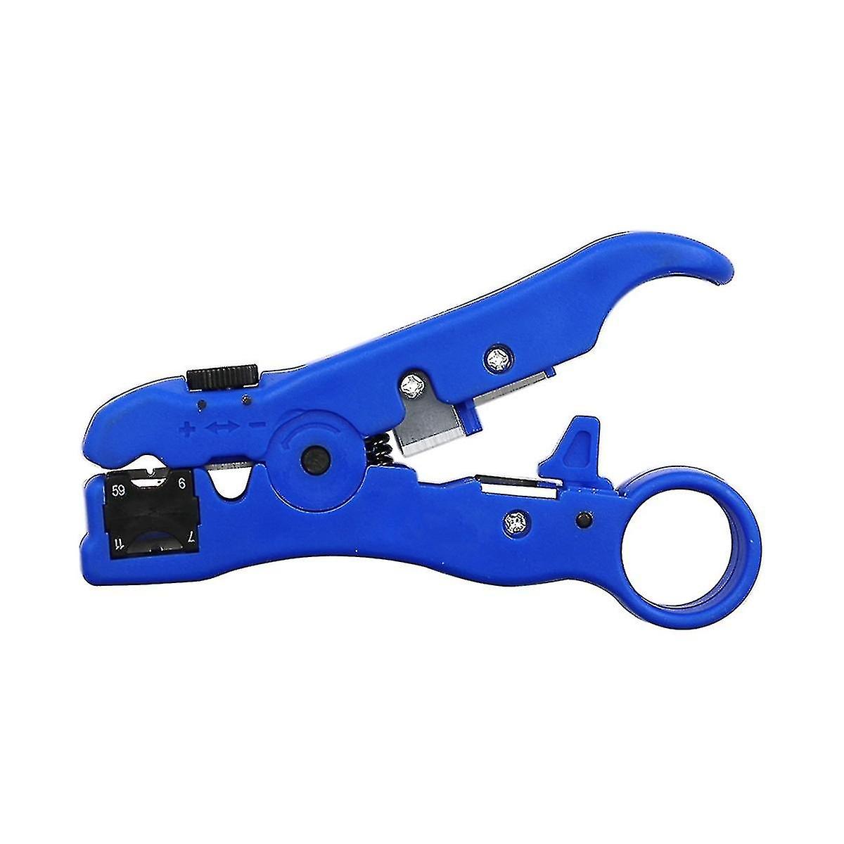 Multi- Coaxial Cable Stripper Cable Tv Cable Stripper Wire Stripper Blue