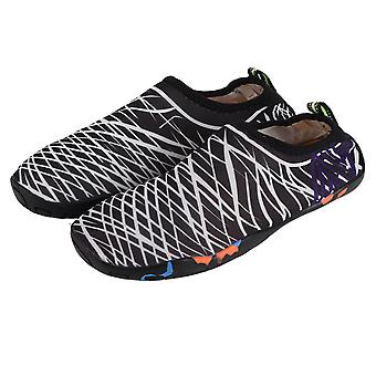 - Quick Drying  Breathable  Elastic  Comfortable - Black White - Size 38