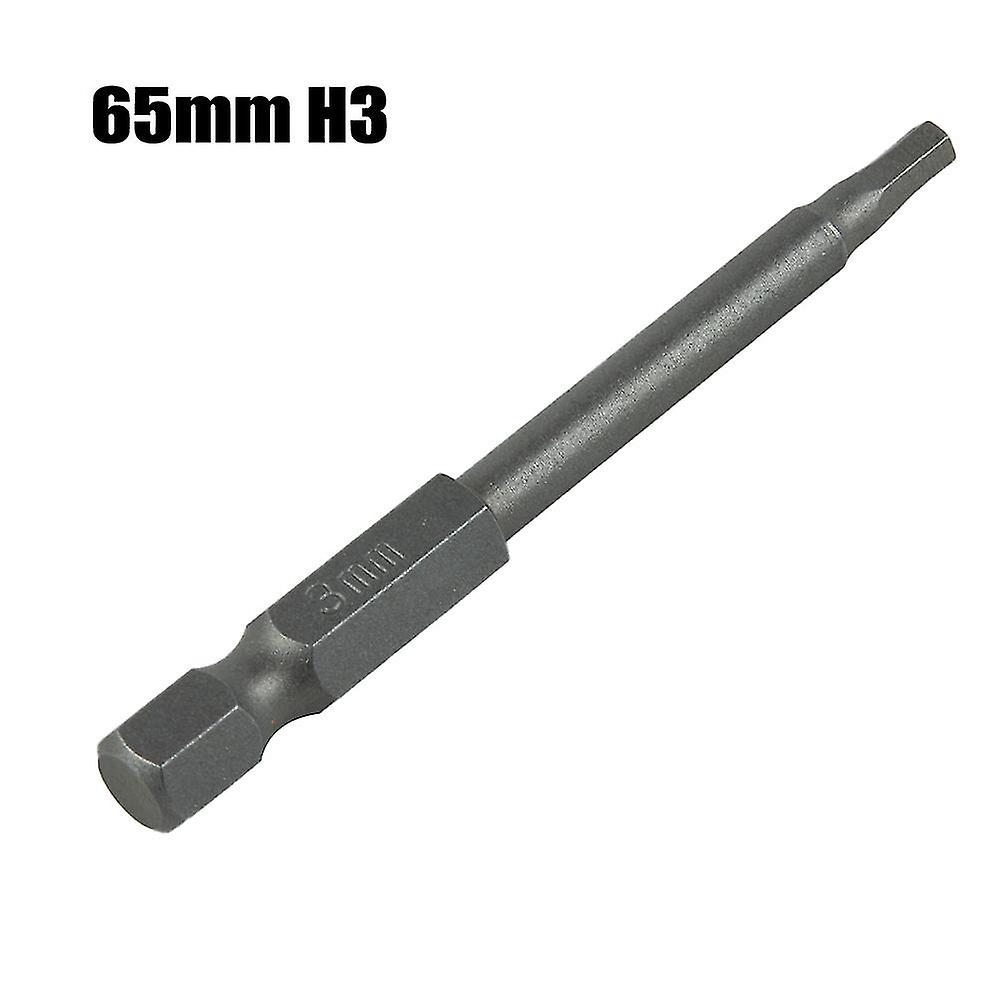 1 Pc Hexagon Screwdriver Bit Length 2.55in H2 H3 H4 H5 H6 H8 Quick Change For Impact Driver Power Dr