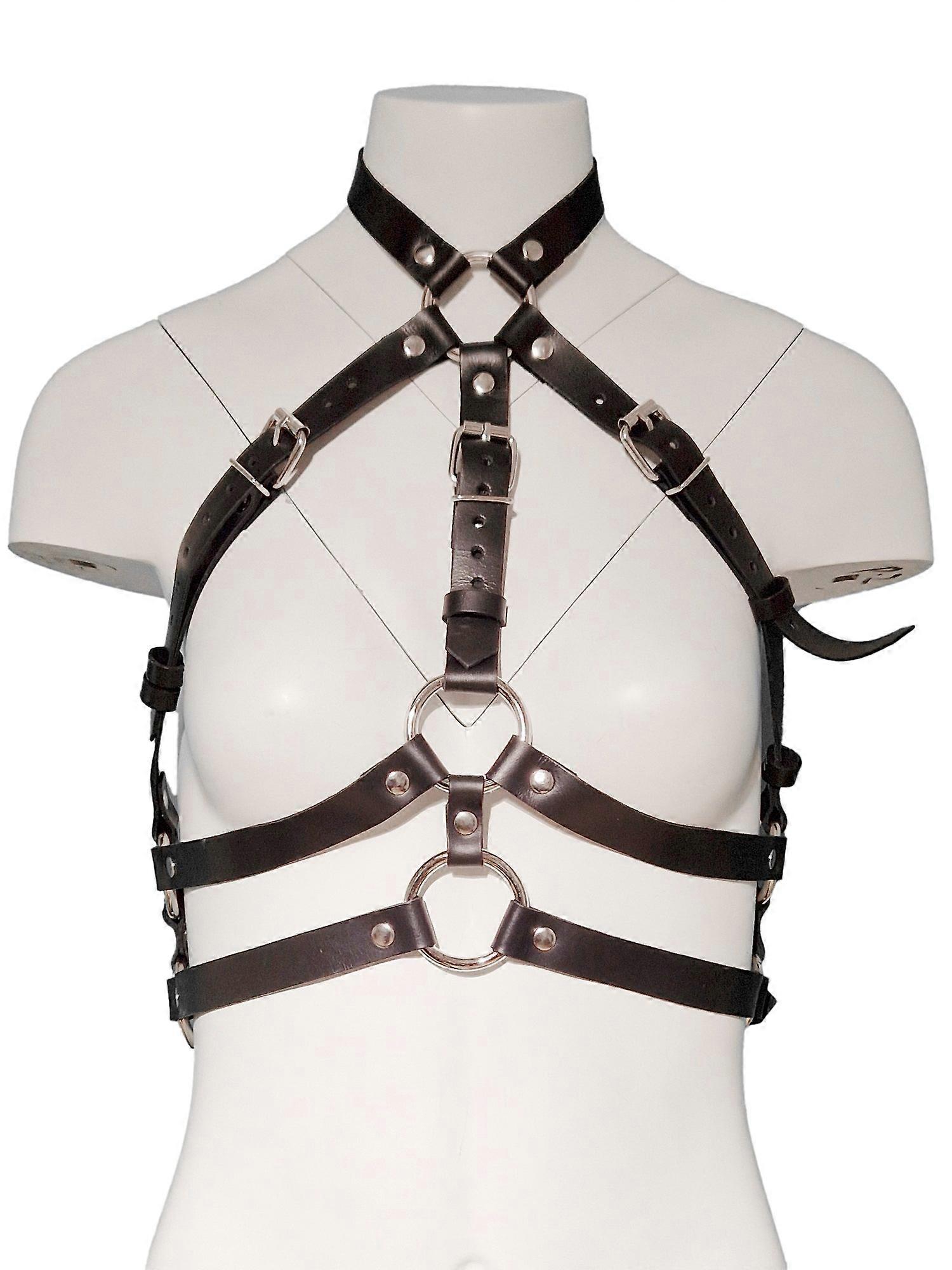 Leather Longline Chest Harness