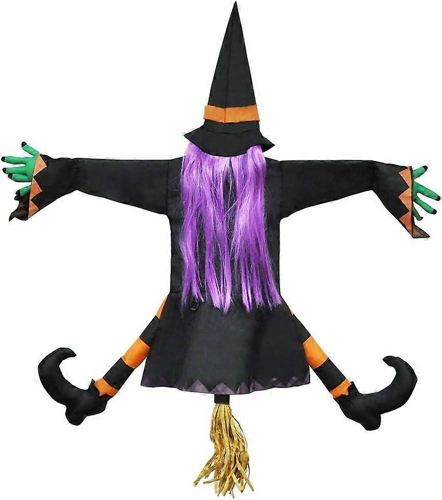 40" Crashing Witch into Tree Halloween Decoration