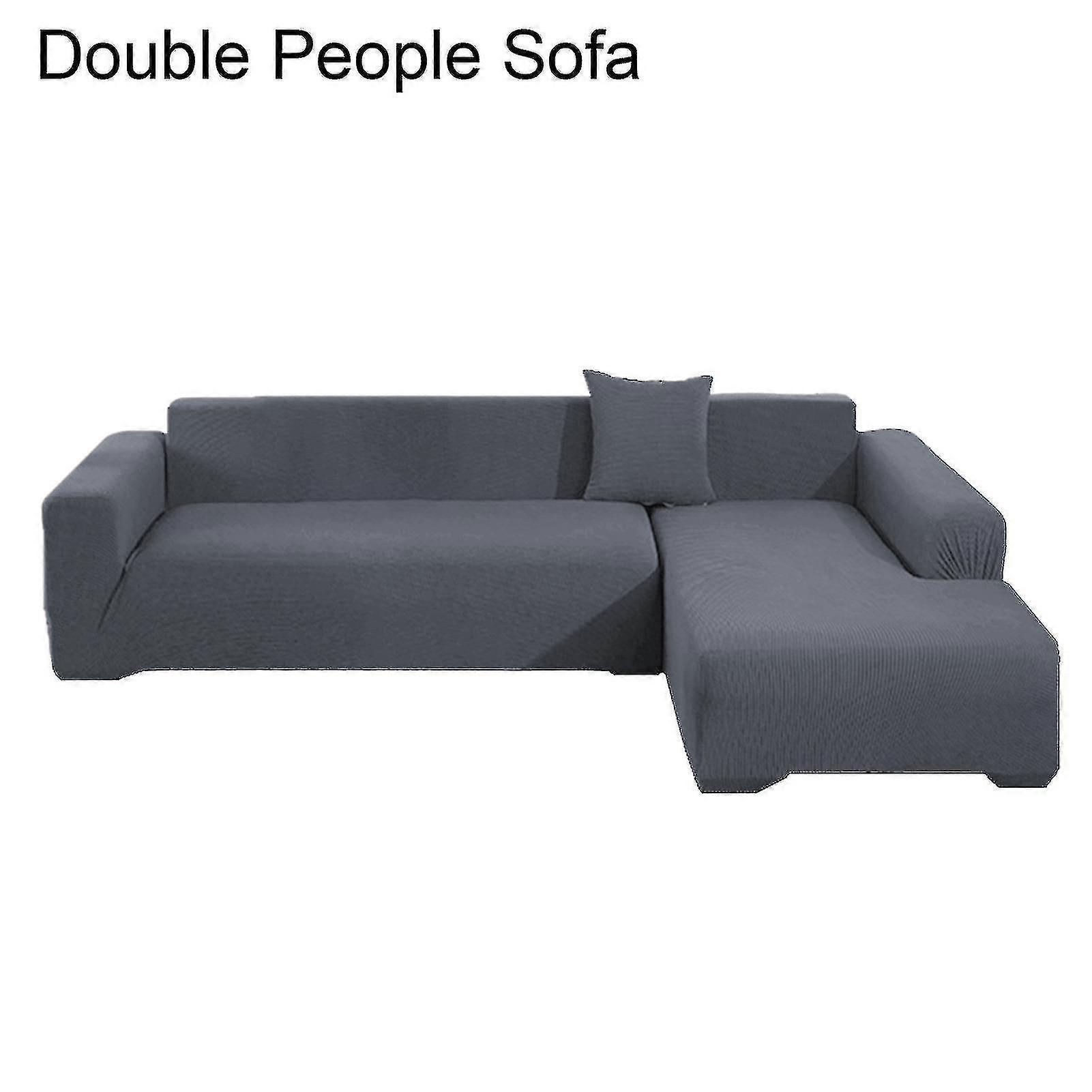 1 Set Sofa Cover Thicken Scratch Resistant Solid Color Detachable Sofa Protector For Home
