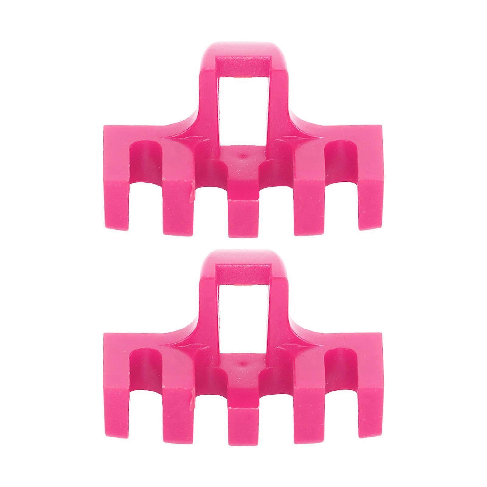 2pcs Badminton Stringing Racquet Load Spreader Badminton Tennis Racquet Pulling Machine Threading Accessories High Loaded Spreader Protector Pink
