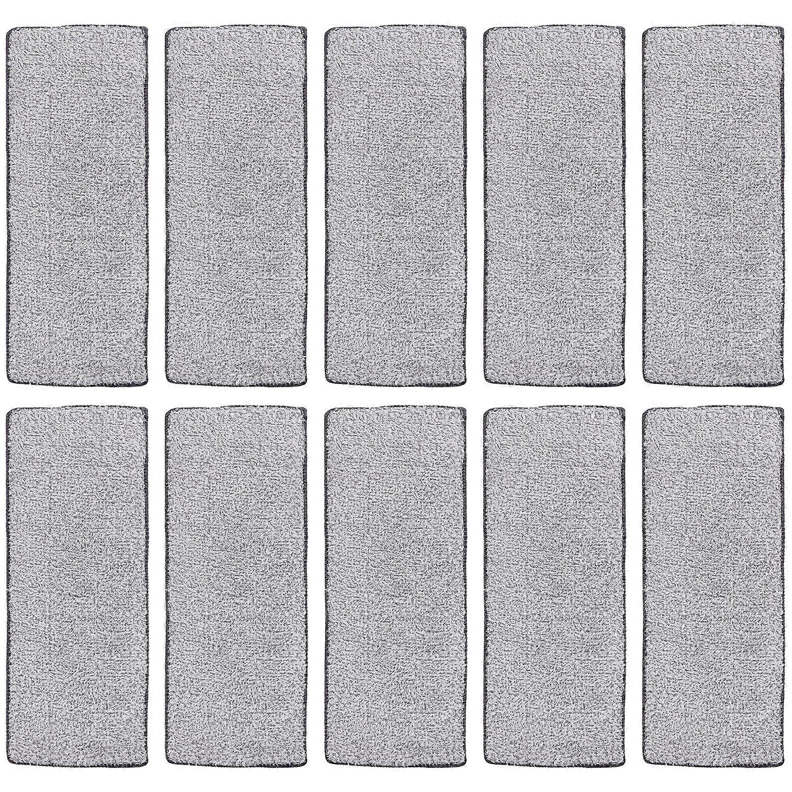 10pcs Microfiber Cleaning Mop Pads Dust Wet Mop Reusable Mopping Head Pads