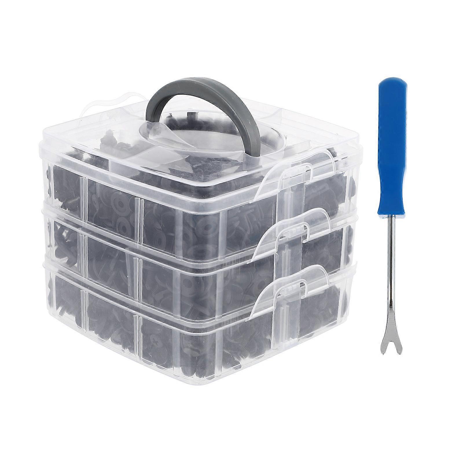 626 Pcs Practical Car Bumper Repair Kit Autos Fastener Clips with Screwdriver