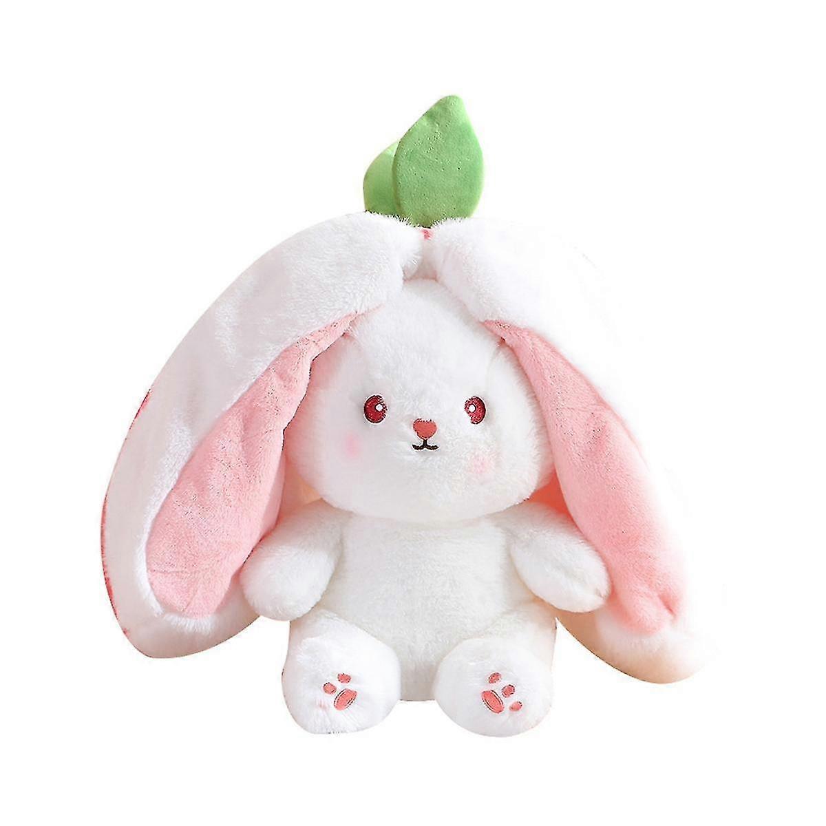 Süße Hasenpuppe, Kinderpuppe Puppe Geschenk, Erdbeerhase in Hase verwandelt, Fruchtpuppe Plüsch T