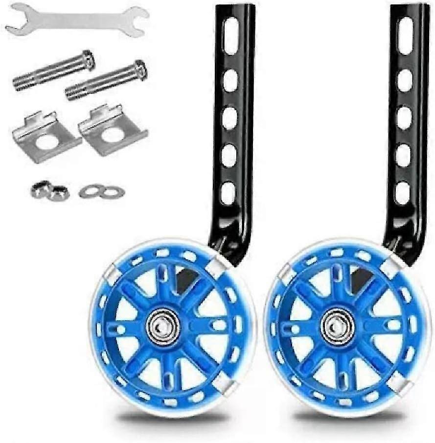 Cykelhjul Träningshjul Barn 12-20 Tum Blinkande Stabilisator Barn Vuxen Tillbehör Ljus Stabilisator LED