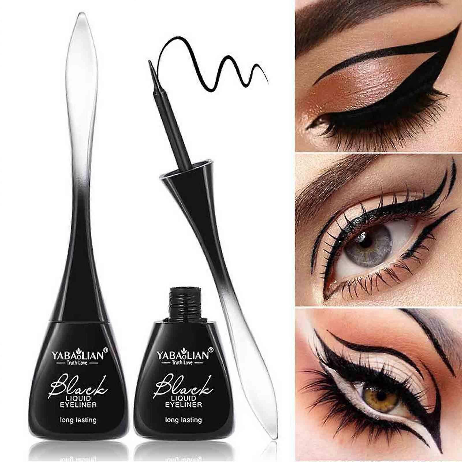 Svart Snabbtorkande eyeliner Eyeliner Långvarig eyeliner 2ml