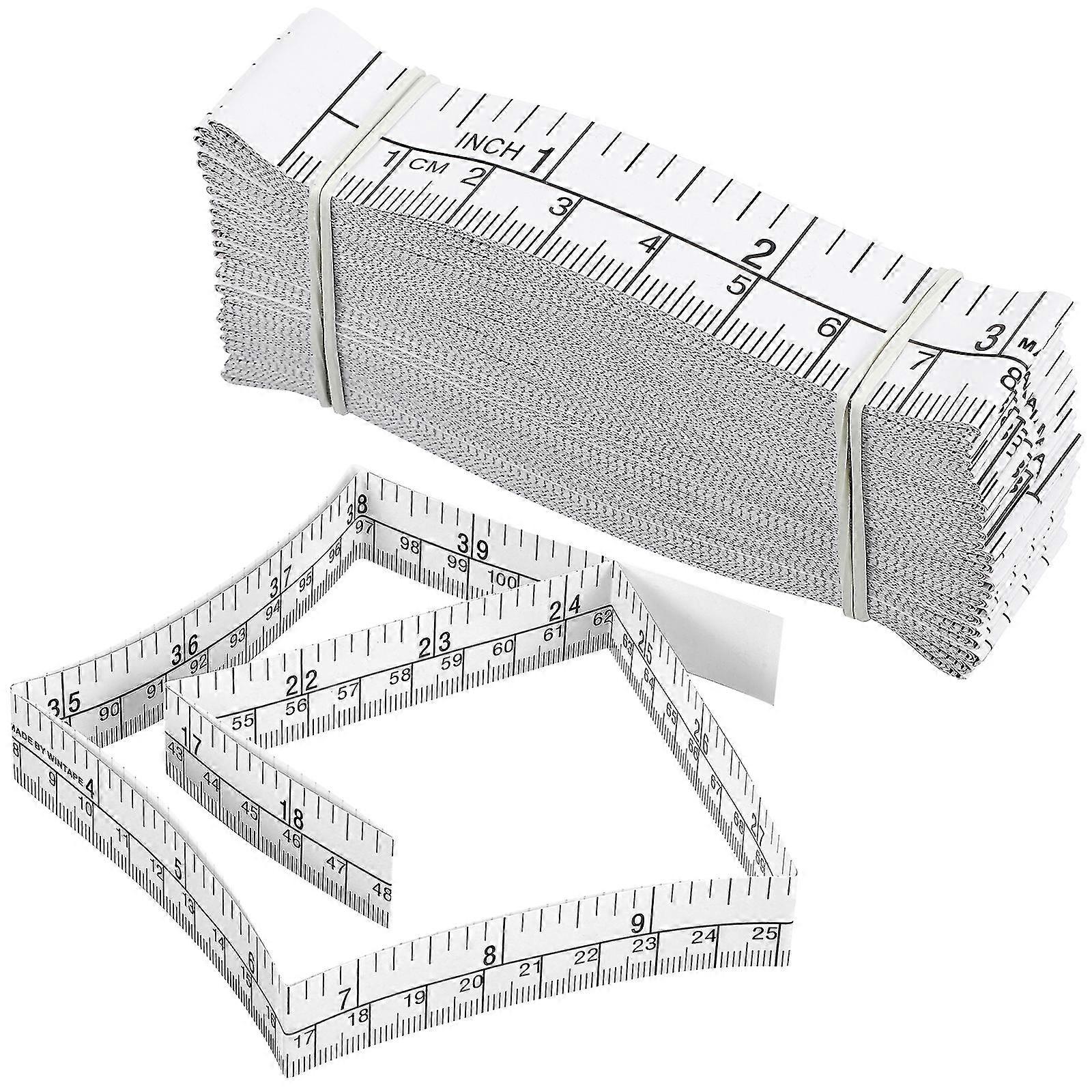 25 stuks meetlint papier meetlint wegwerp gewikkeld meetlint lichaamsmeetinstrumenten 1 meter/40 inch