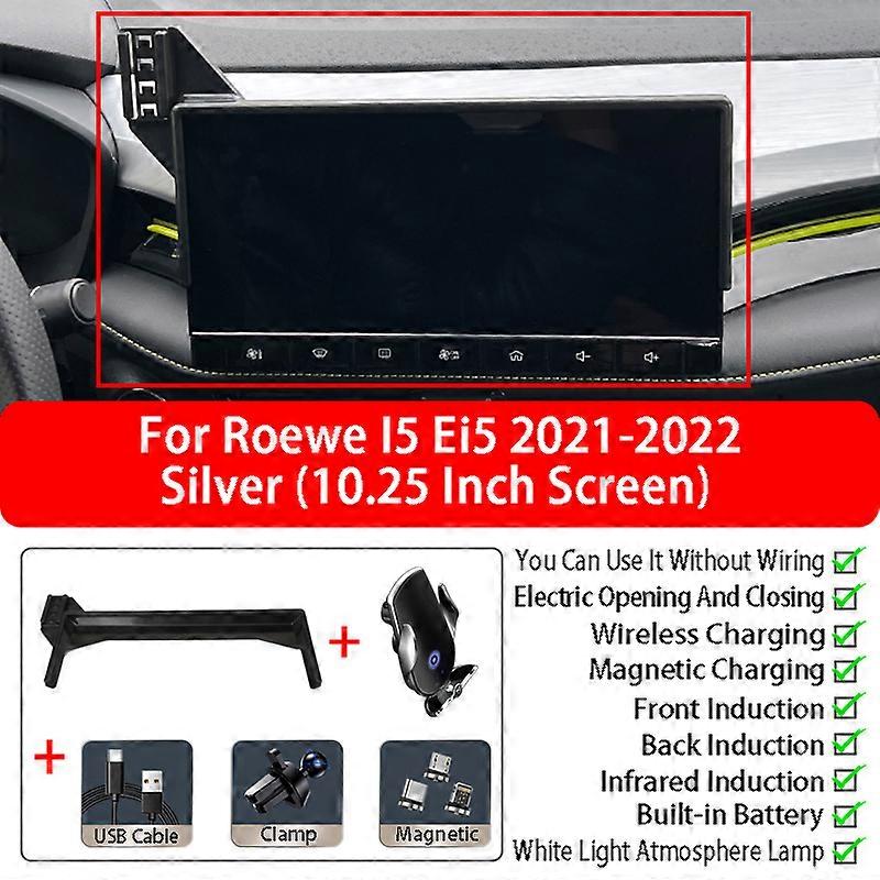 15W Car Wireless Charging Mobile Phone Holder Base Infrared Induction Fast Charging For Roewe I5 Ei5 2022-2022 1025 Inch Screen
