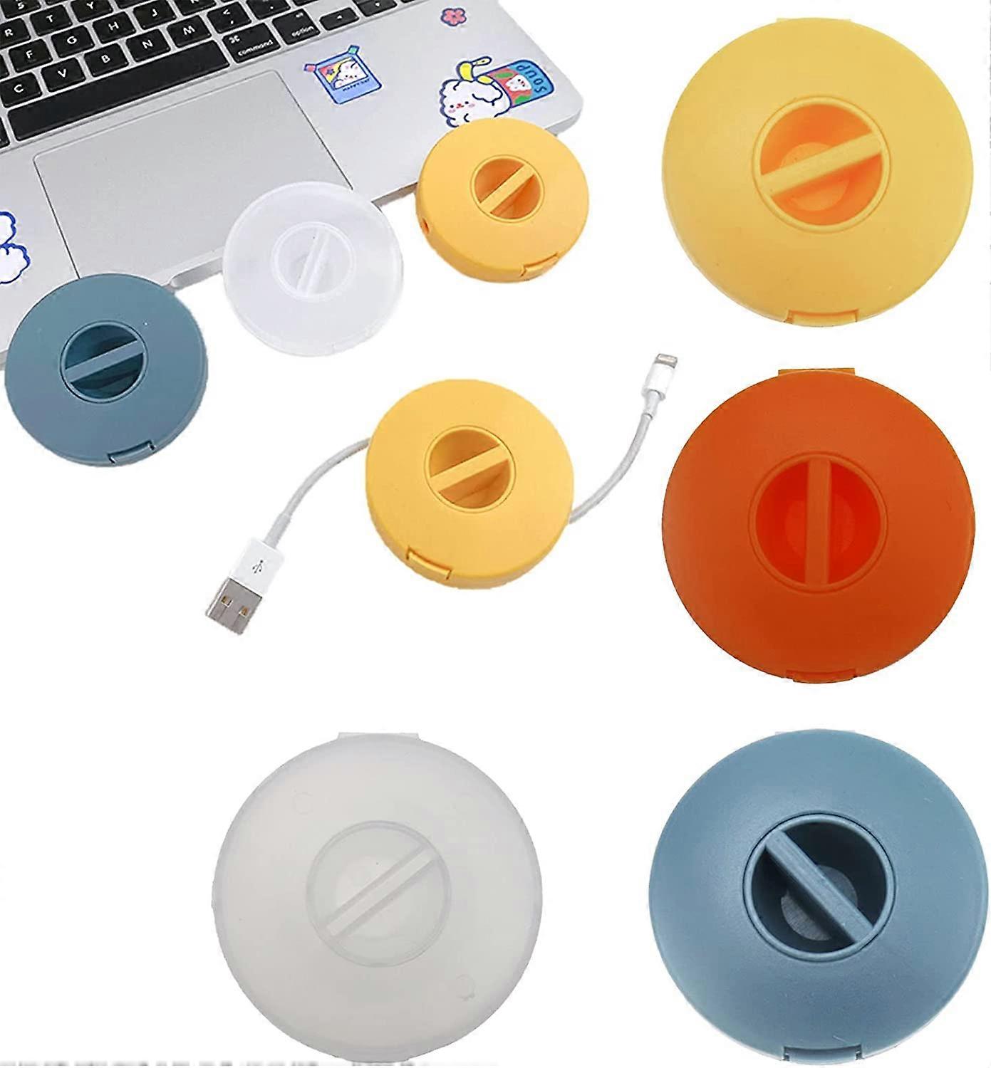 4 Pack  Compact Cord Management Cable Storage Winders Reels Wire Storage Organizer