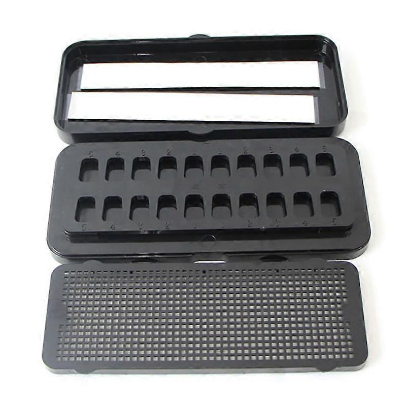 4pcsベニヤ前処理パッチトゥースボックスオールセラミックベニア義歯収納ボックス歯科用製品ツールアレンジメントクリーニング