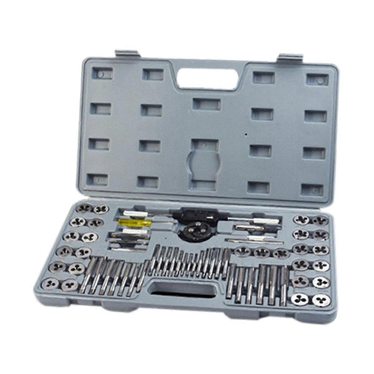 60-Piece Tap Die Set Hand Tap Wrench Die Wringer Combination Set Hardware Tool Combination Set