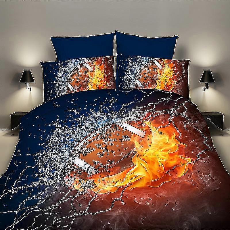 Capa de colcha de três peças de basquete Set_a