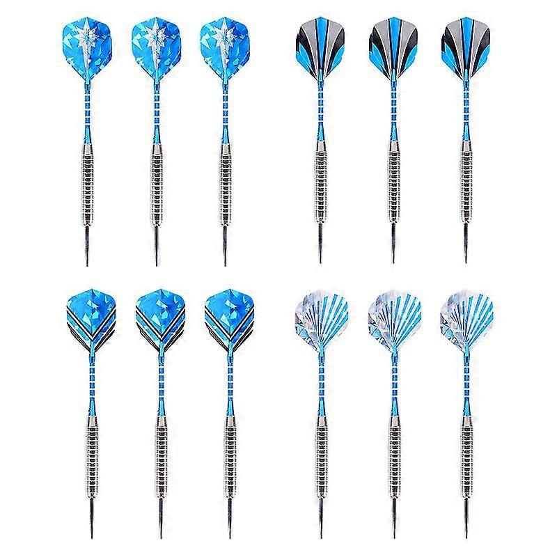 12pcs Practical Iron Tip Darts Durable Dart Set For Indoor Leisure Activities