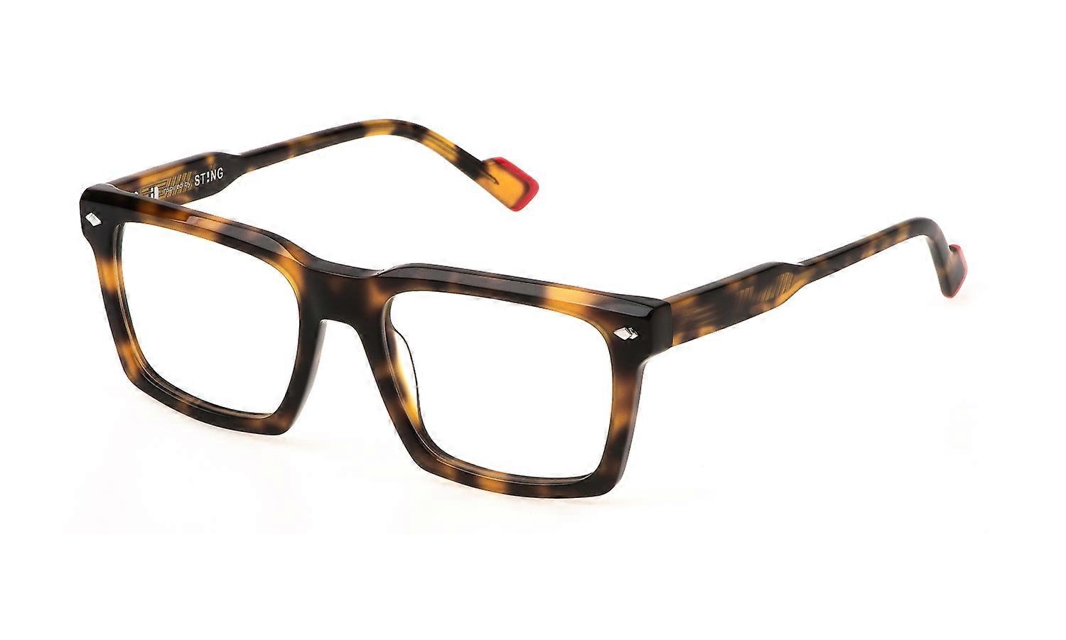 Eyewear Frames Sting VST507L 0741 AVANA GIALLA LUCIDA 51/18/140 Small Size
