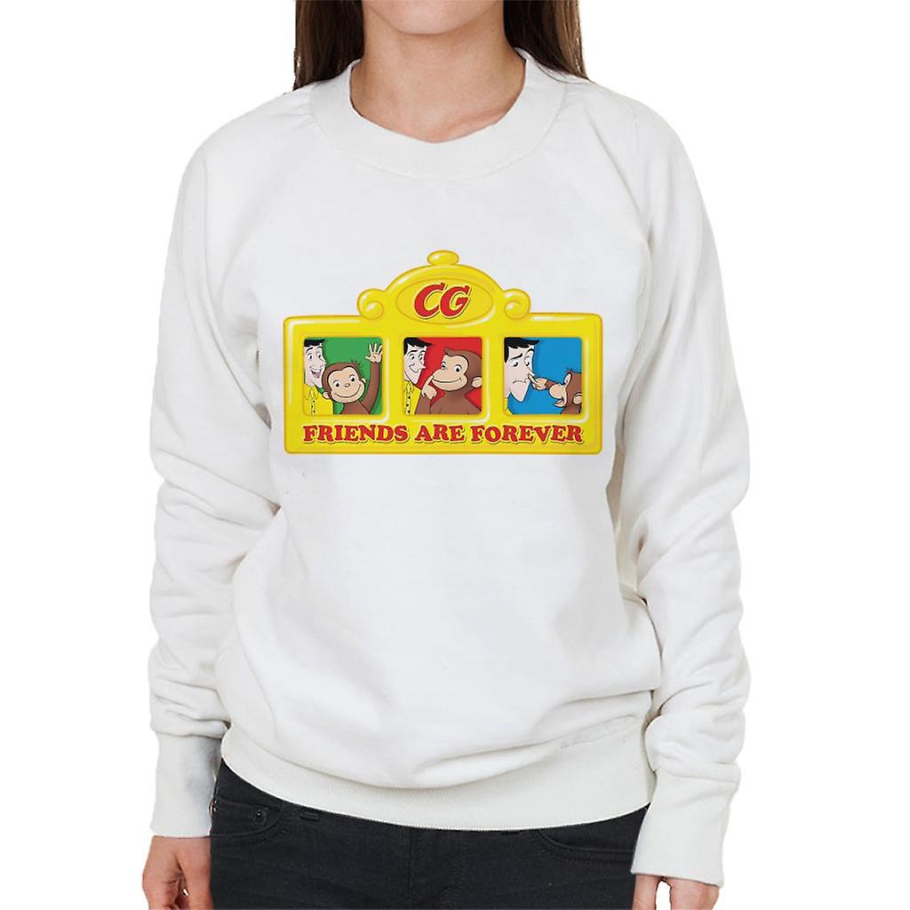 Curious George Friends Are Forever Women's Sweatshirt