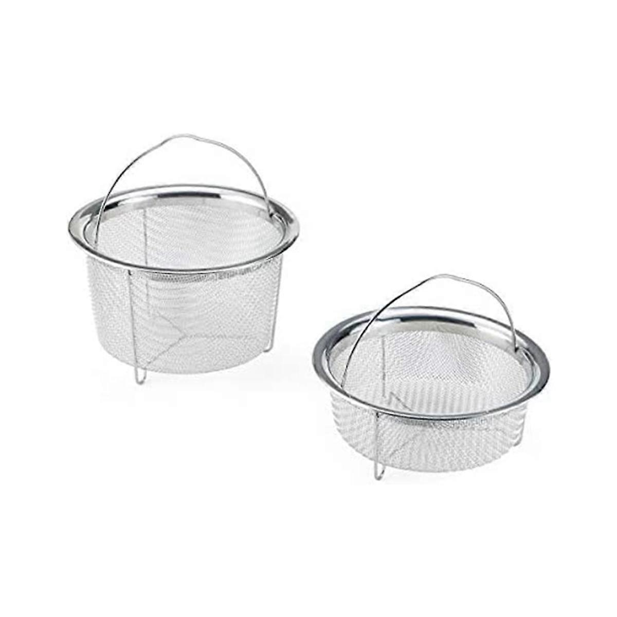Portable Steamer Kitchen Multi-Functional Stainless Steel Fried Noodles Drain Basket Steaming Rack