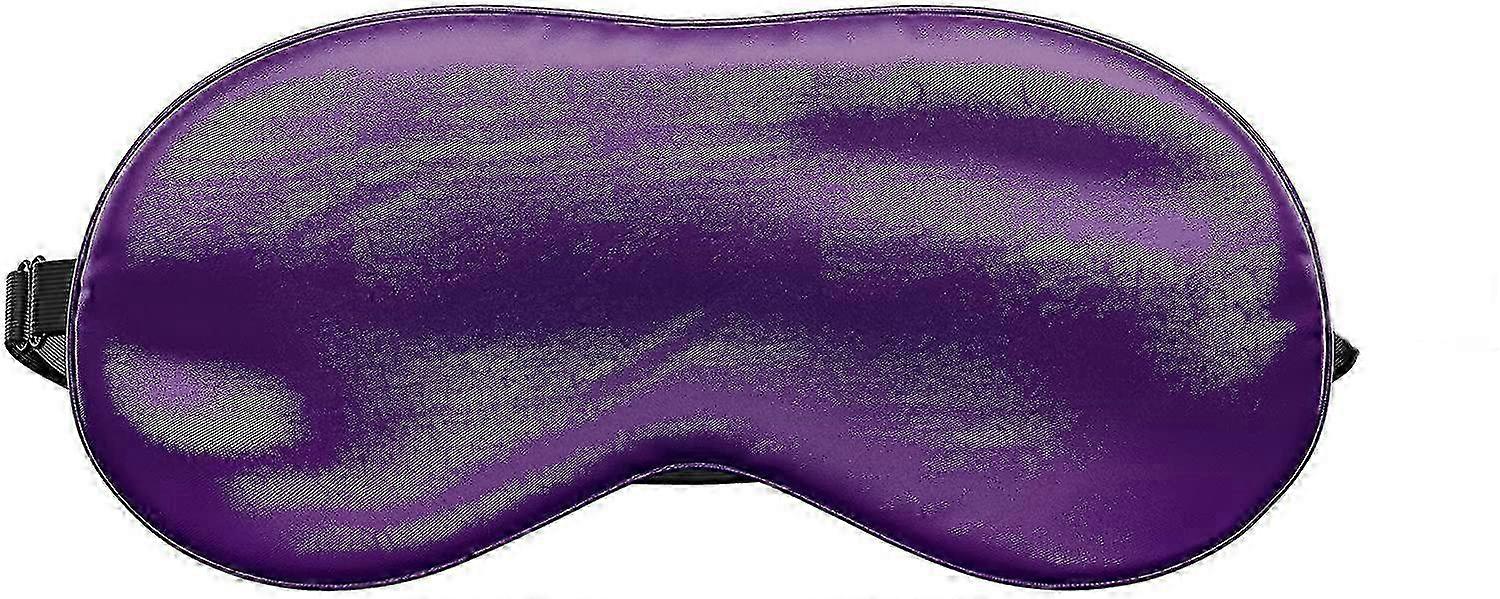 Silk Eye Pillow use in Sleep, Purple | Filled w/Lavender & Flax Seeds | Weighted | Meditation & Light Blocking