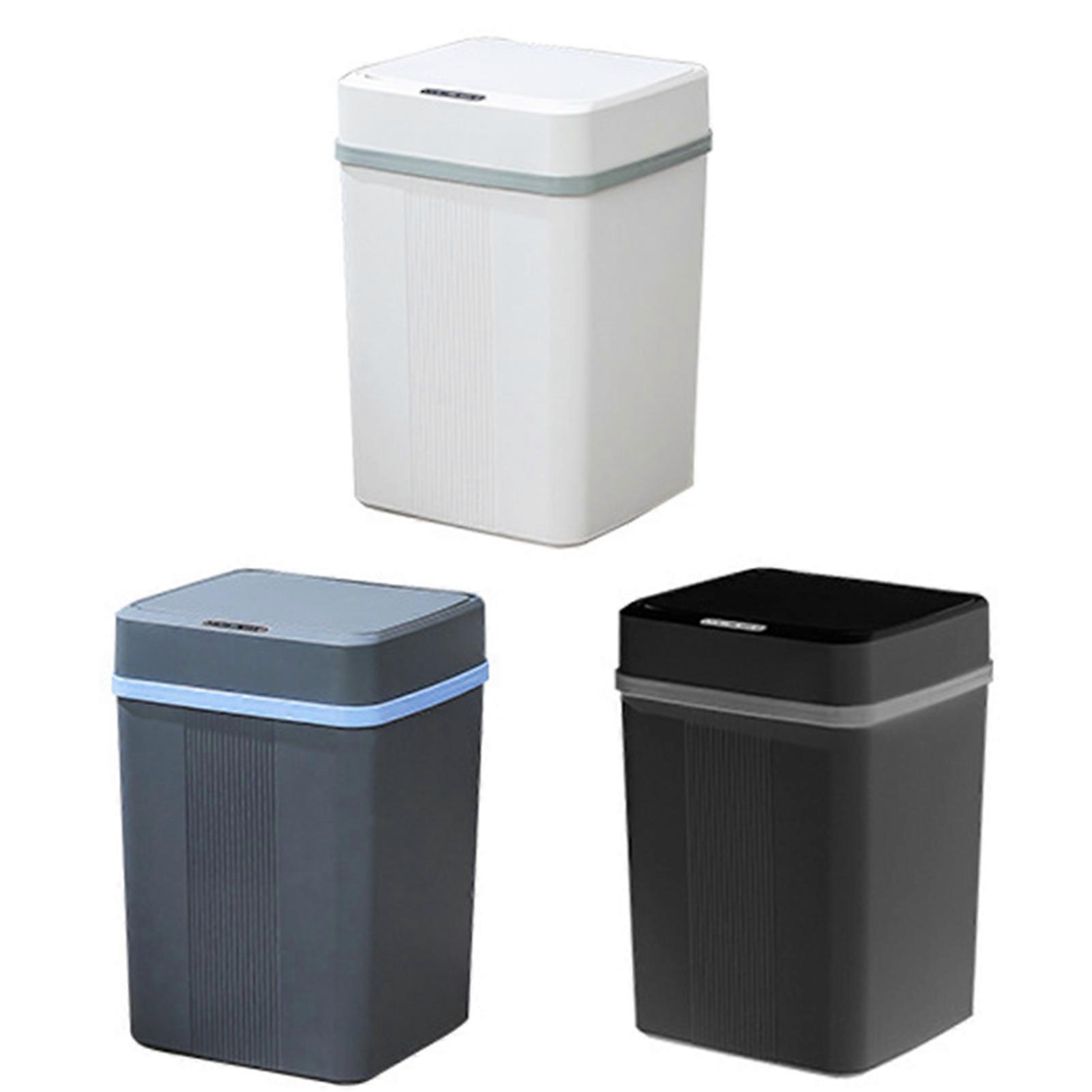 Collapsible Auto-sensing Trash Cans Clean Workspace Storage Box for Car Nightstand Office Table