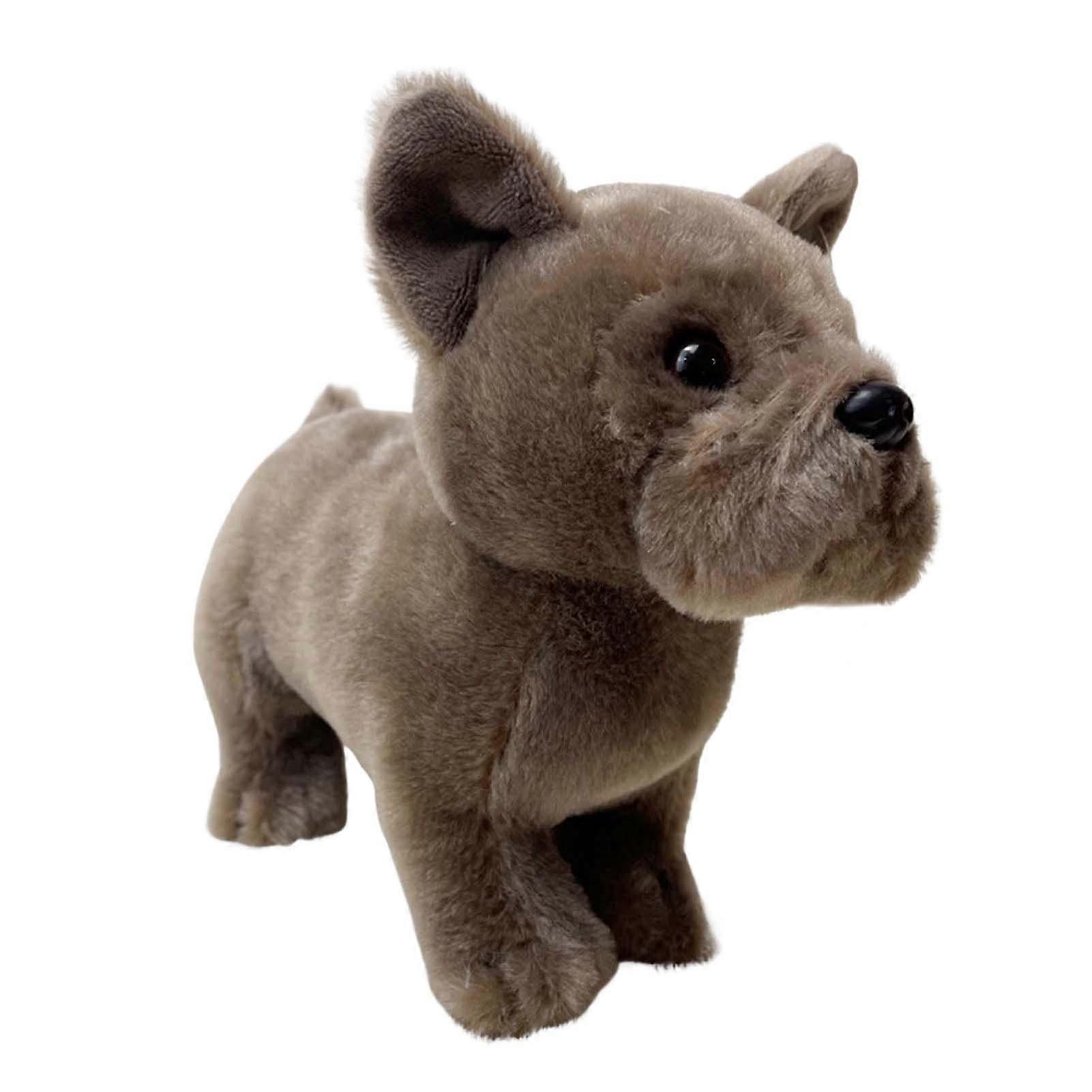 Cute Bulldog Plush Toy Stuffed Pillow Soft Comfortable Skin-friendly Plush Toy for Kids Birthday Thanksgiving Gifts