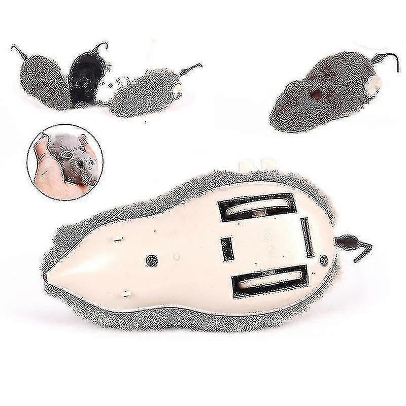 (1pcs-random Color)hot Creative Funny Clockwork Spring Power Plush Mouse Toy Cat Dog Playing Toy #4812
