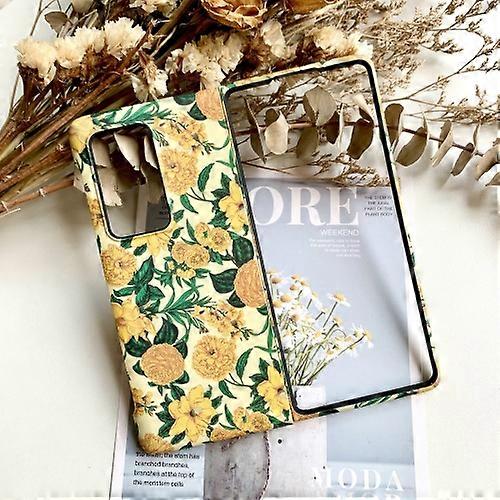 For Huawei Mate X2 Floral Pattern Folding PC Protective Phone Case
