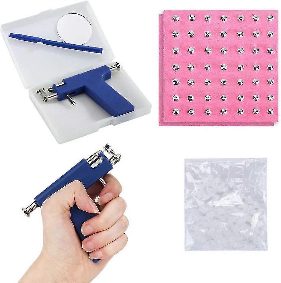 Ear Piercing Tool, Ear Piercing Gun Kit Professional Stainless Steel Painless With 96pcs Stud