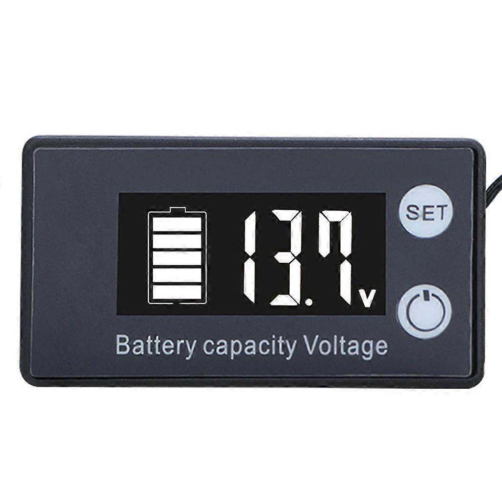 Waterproof Battery Capacity Tester Voltmeter DC 7-70V Battery Monitor 1%