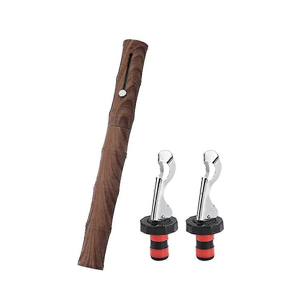 Bamboo Pattern Air Pressure Bottle Opener Piston Style Otwieracz do butelek Zestaw