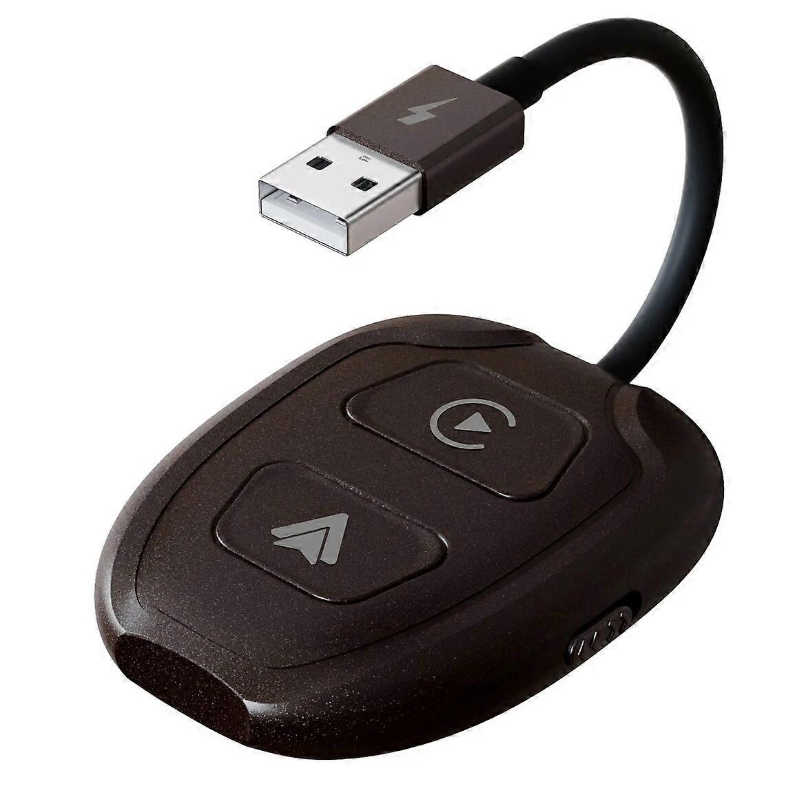 Wireless Apple CarPlay & Android Auto Wireless Adapter, 5.8 GHz Wireless Carplay Dongle for Wired Apple Carplay & Android