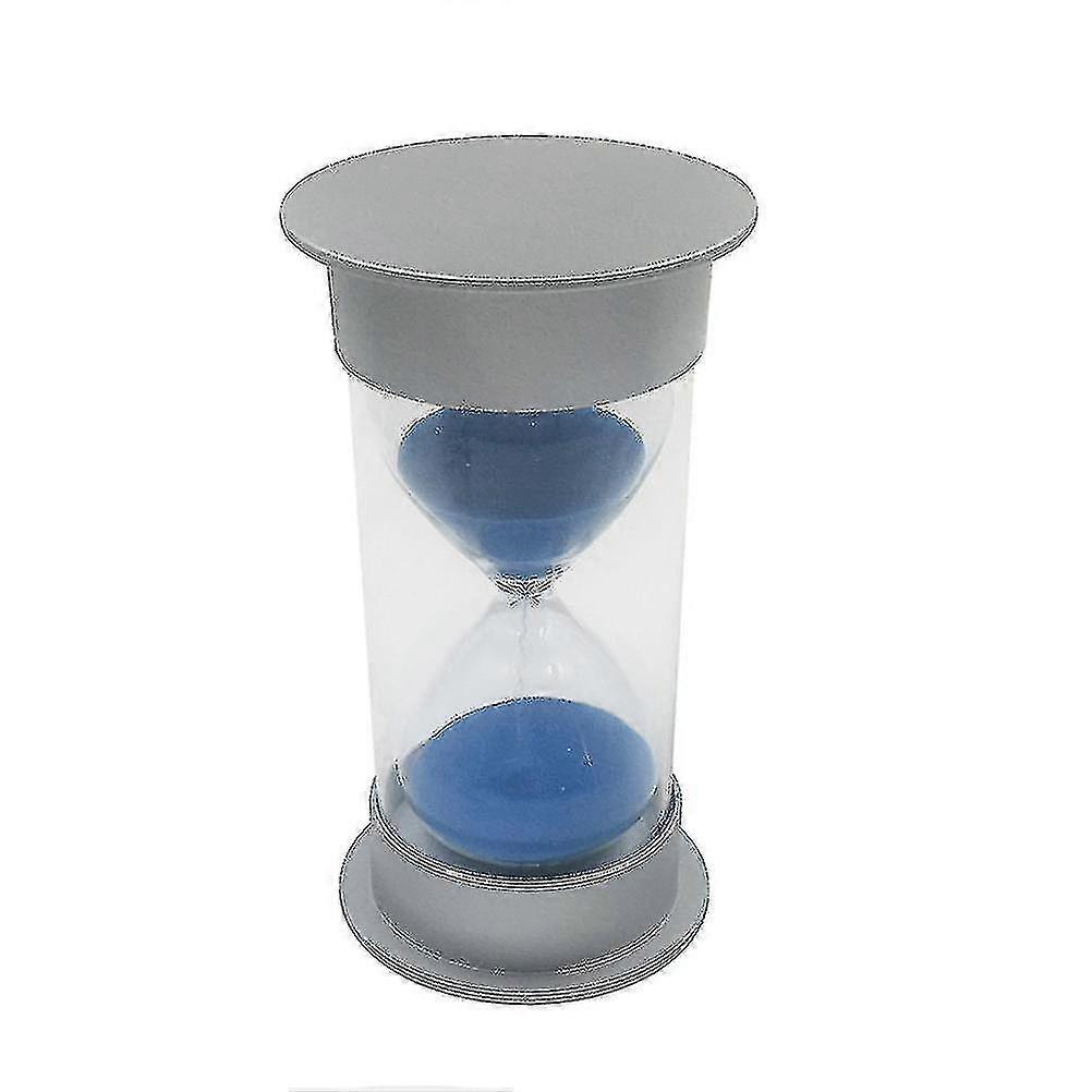 Simple Cylinder Sand Hourglass 5 Minutes Plastic Security Sand Timer Sandglass Hourglass Gifts (silv