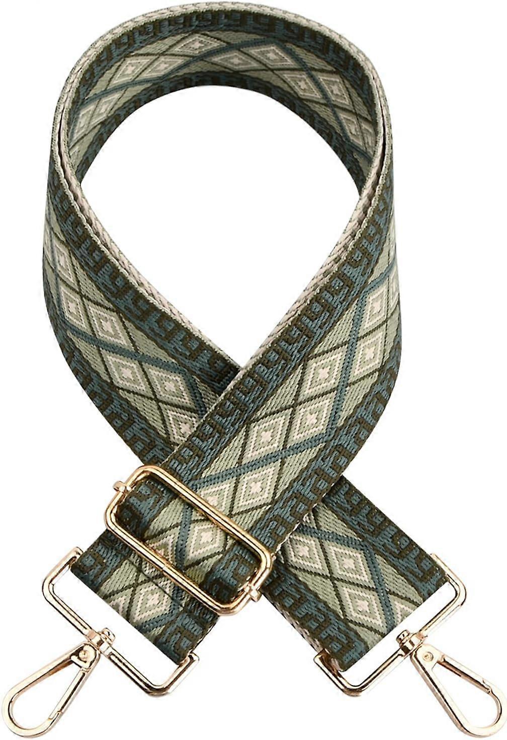 Replacement Shoulder Bag Straps, Adjustable Wide Shoulder Strap with Swivel Hooks, Messenger Bag Handbag Straps Long Crossbody Handbag Strap (Green)