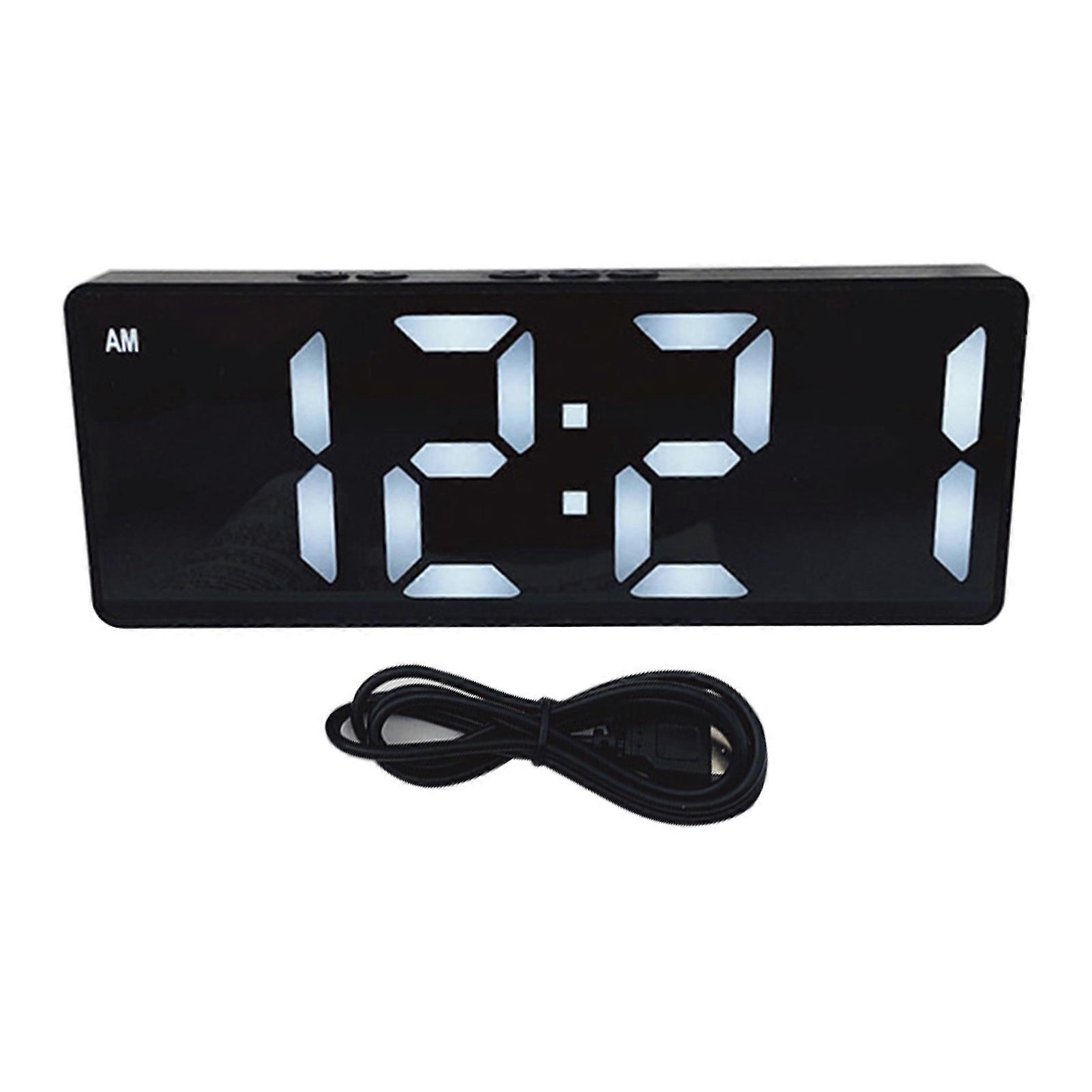 Digital Alarm Clock Precise Mute Time Display Large Screen Luminous Desktop LED Clock for Home KAESI