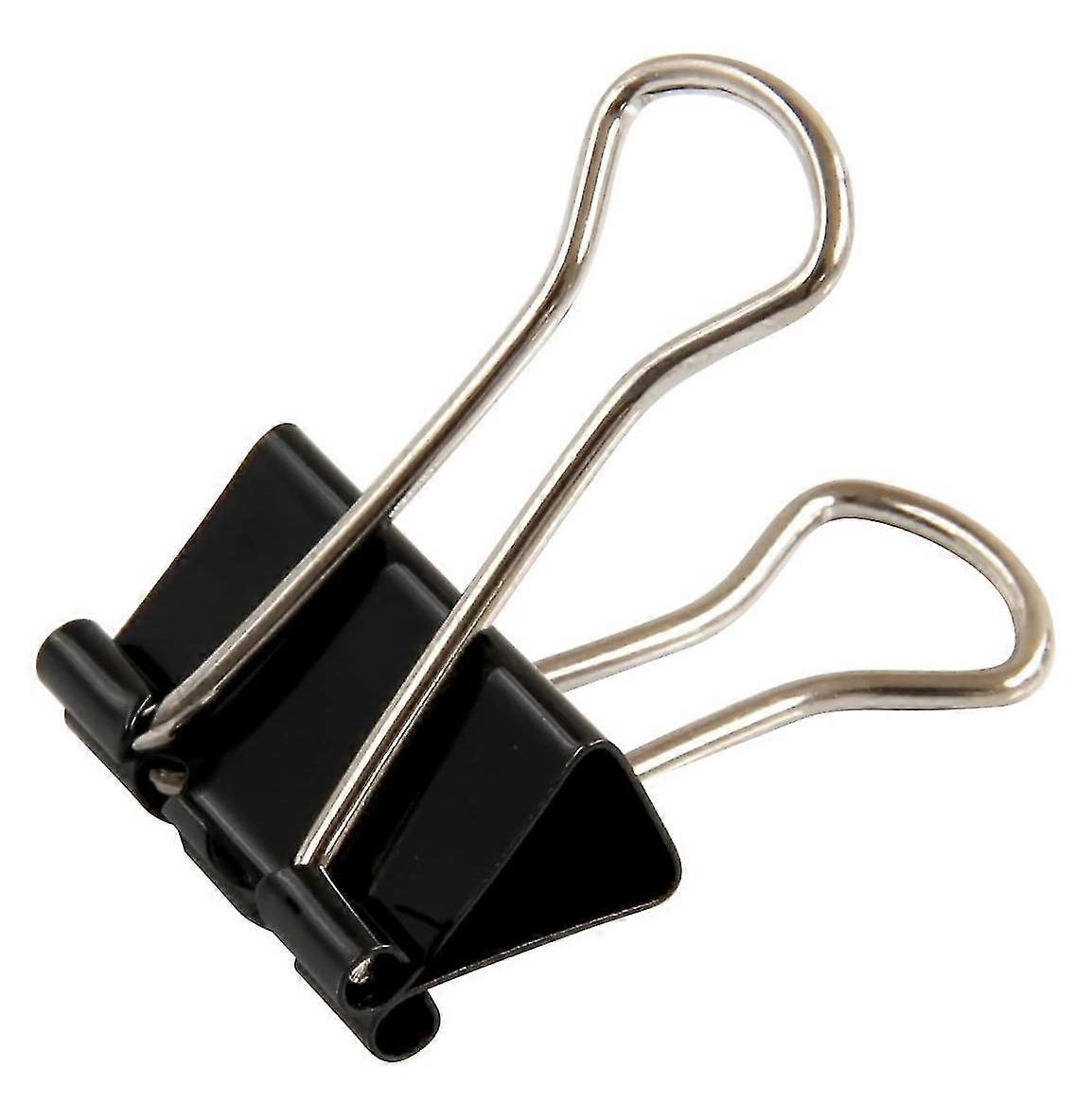 24 Pieces 32 Mm Black Paper Clips