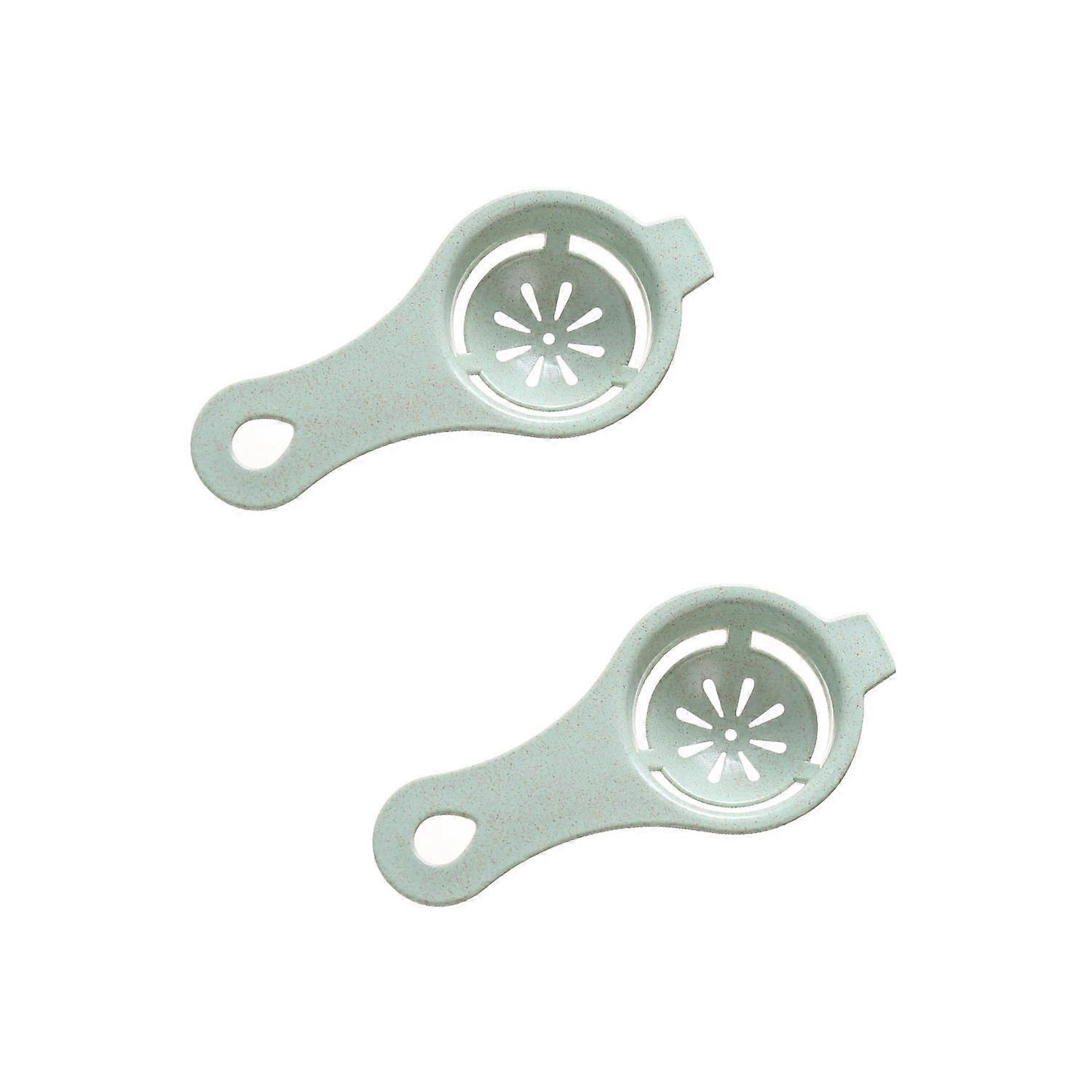 2 stykker grøn æggeblomme-protein separator
