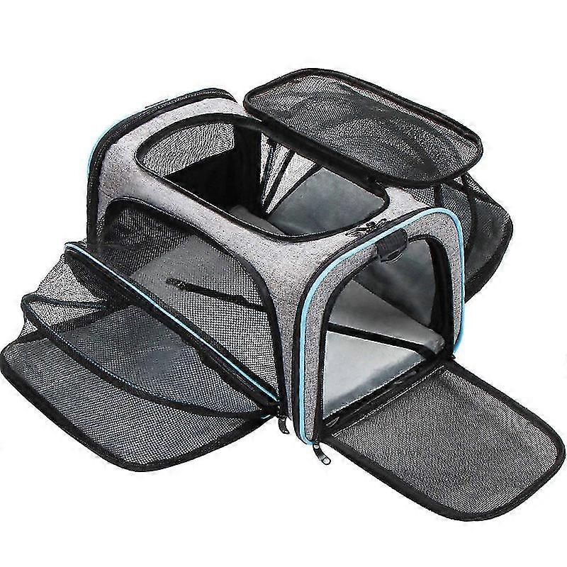 Pet Carrier Bag, Portable Cat Carrier Bag Top Opening, Breathable Mesh, Foldable Cat Carrier Transport Bag