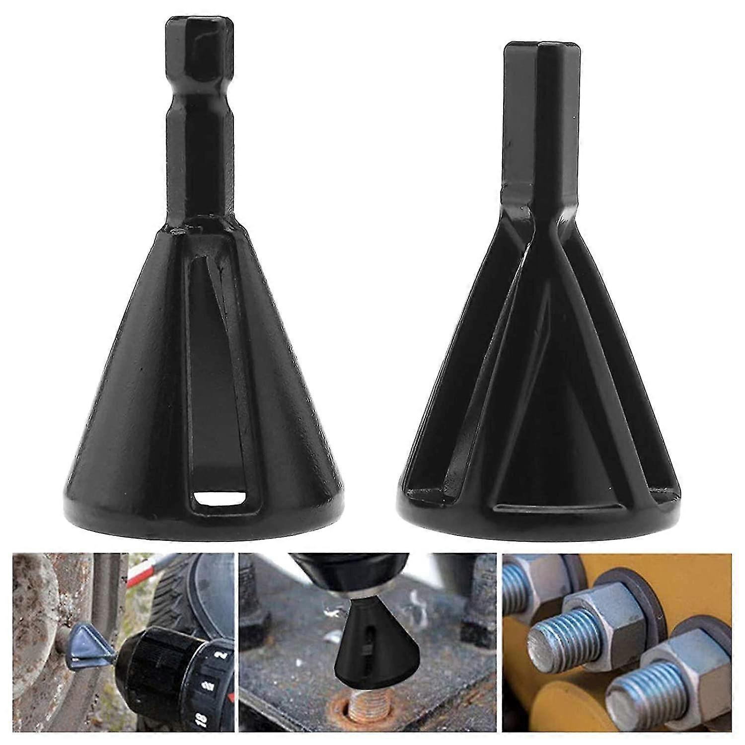 Deburring Tool Remove Burr Stainless Steel Chamfer Tool Stainless Steel External Deburring Chamfering Tool2 Pcs