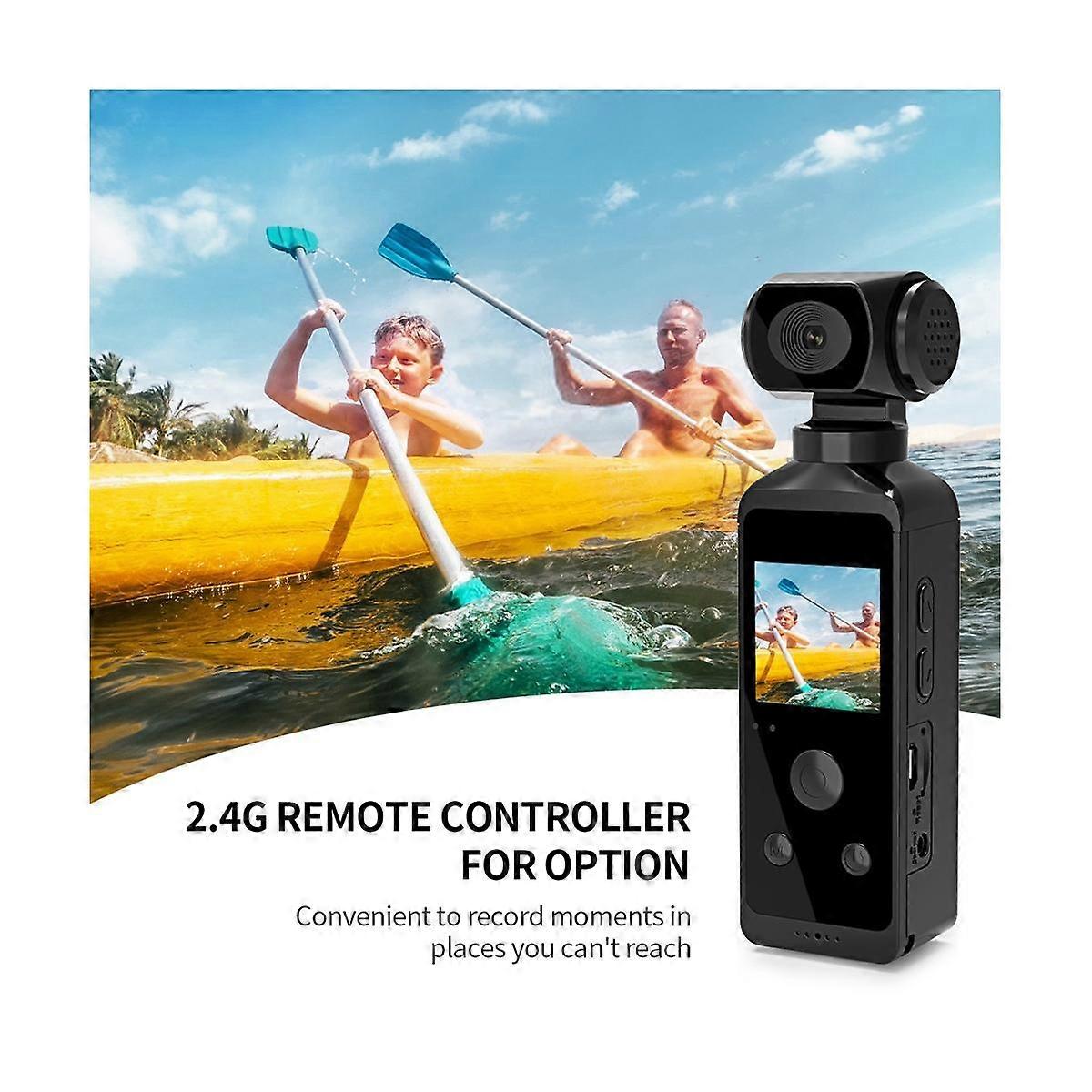 4K Pocket Action Camera HD LCD Screen 270 Rotatable Wifi Mini Sports Camera with Waterproof Case f