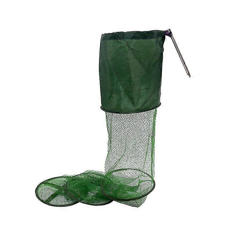 Fish Keep Net,mini Size Fishing Keep Net Cage Fish Keeper Foldable Small Mesh Fish,fishing Net Mesh Fish Trap, Floating Wire Basket Fish Net Cage(1pcs