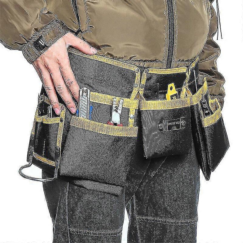 Carpenter Tool Work Apron Belt Multi Pocket Tool Belt Pouch Adjustable