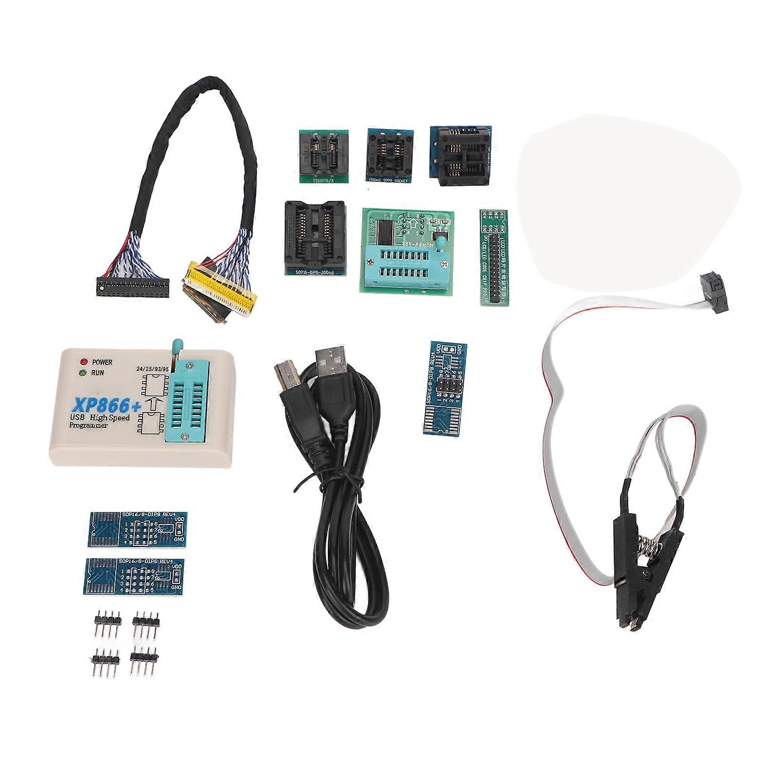 USB-Programmierkit Hochgeschwindigkeits-SPI-FLASH-Programmiermodul 12 Getestete Basis für 25 FLASH 24 EEPROM 25 EEPROM 93 EEPROM