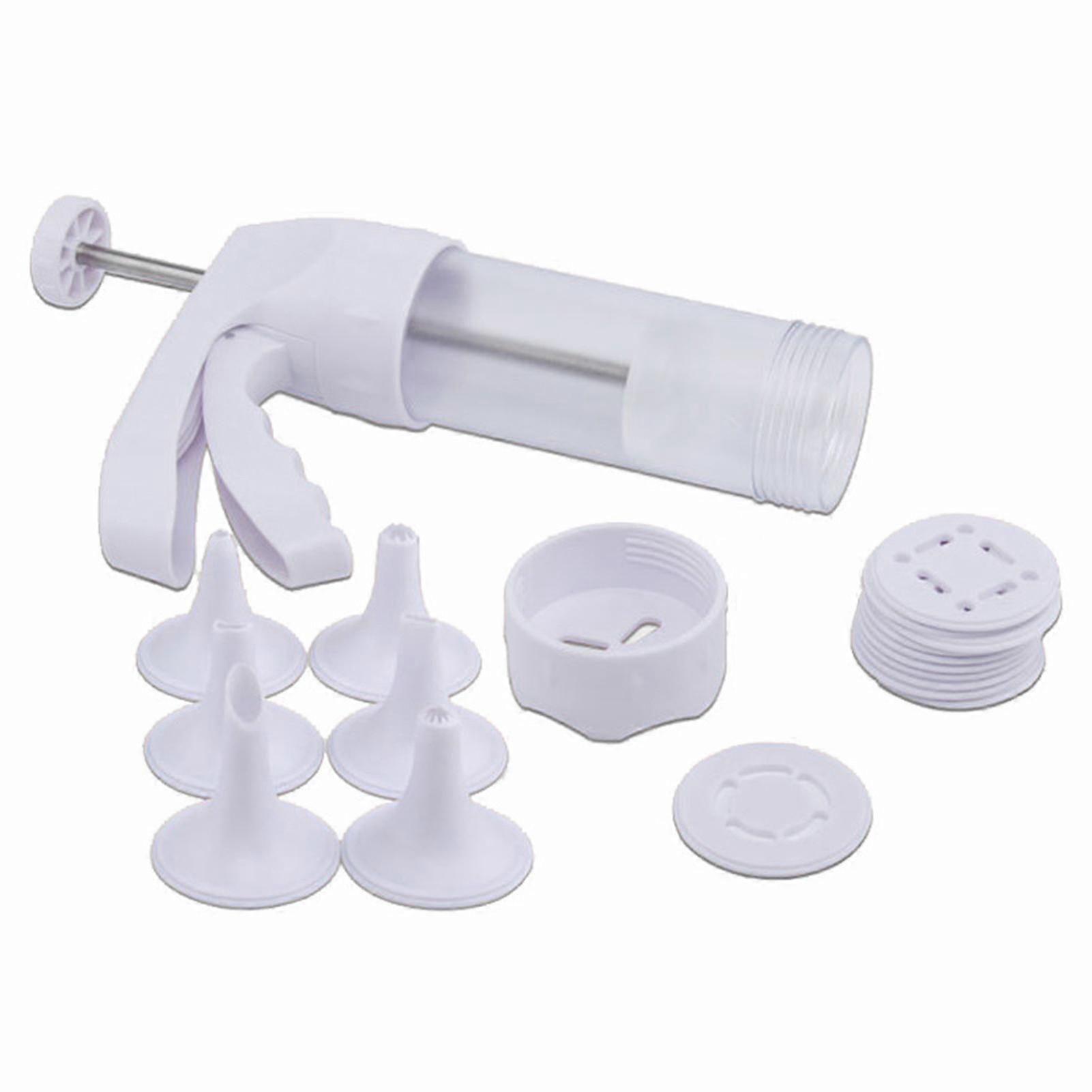 1 Set Cookie Press Diy Biscuit Maker Kit Easy To Use Cookie Press Kit Cakes Decorating Nozzles For Home Kitchen