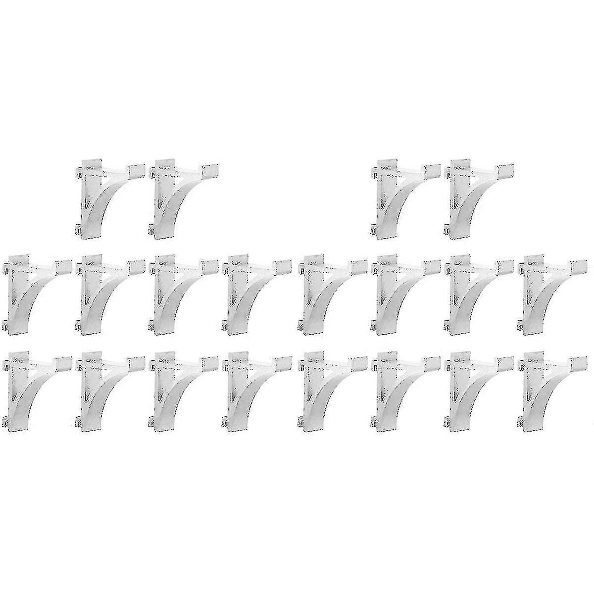 20 Pcs  Freezer Shelf Clips Refrigerator Support Hooks Cooler Shelf Brace Tw