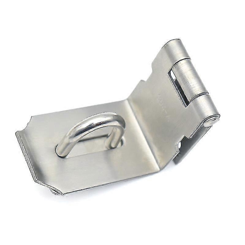 Door Hasp Latch 90 Degree For Push 1.5mm 2 Pack, 4 Inch