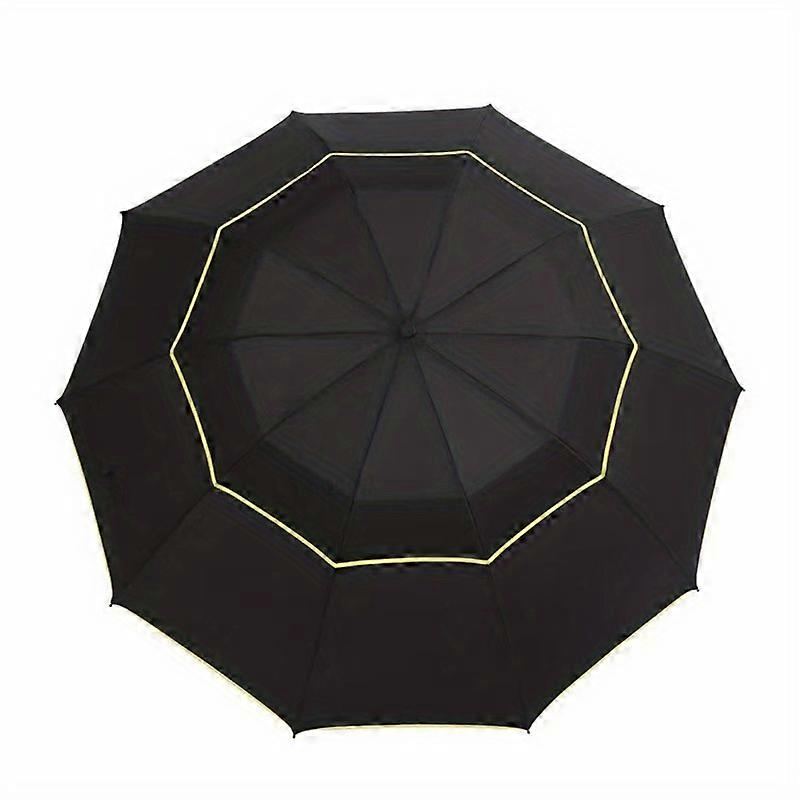 Extra large doublelayer umbrella doublelayer business umbrella golf folding umbrella rain or shine umbrella