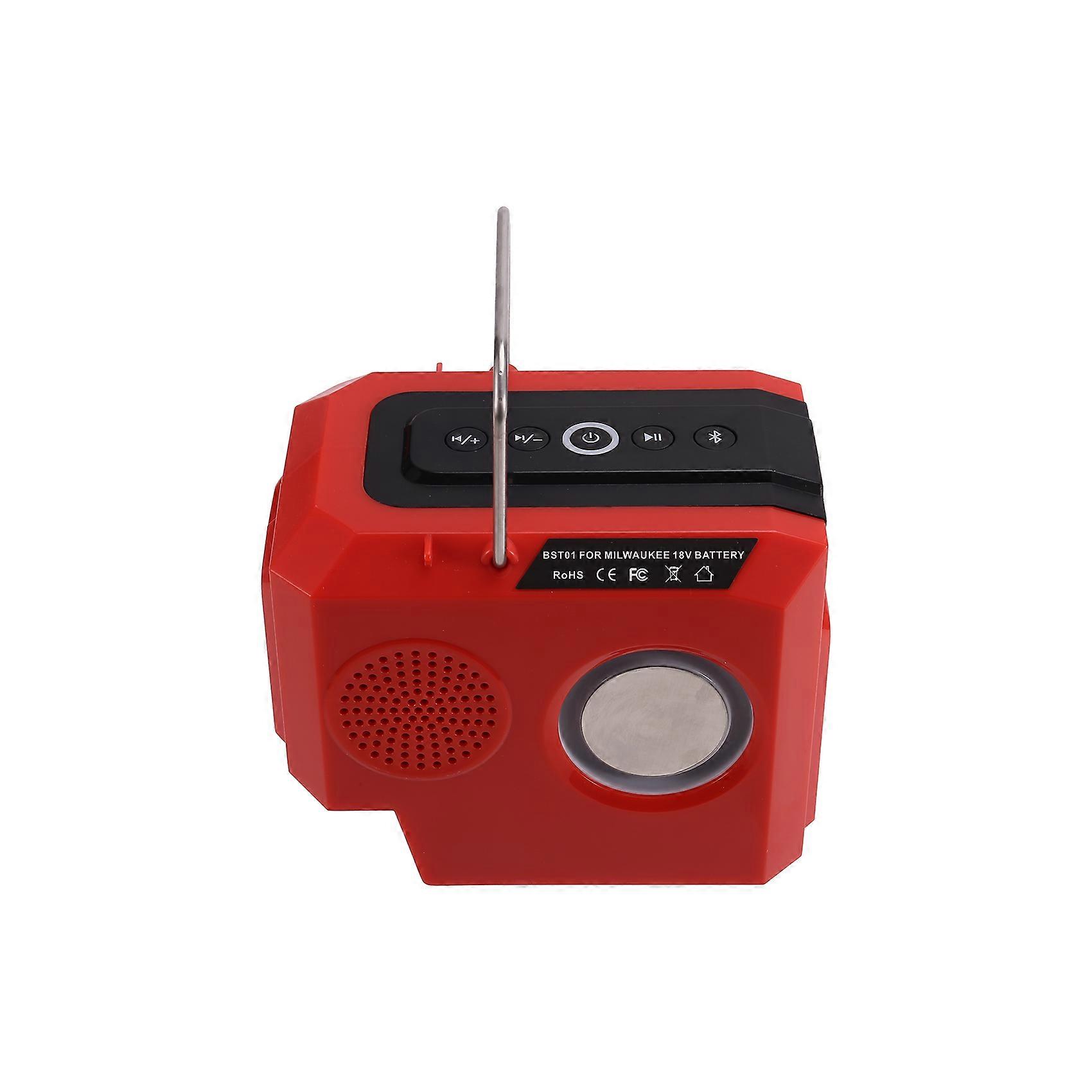 Portable Bluetooth Speaker for 18V Battery with USB&Type-C TF Card Port for Camping & Partie