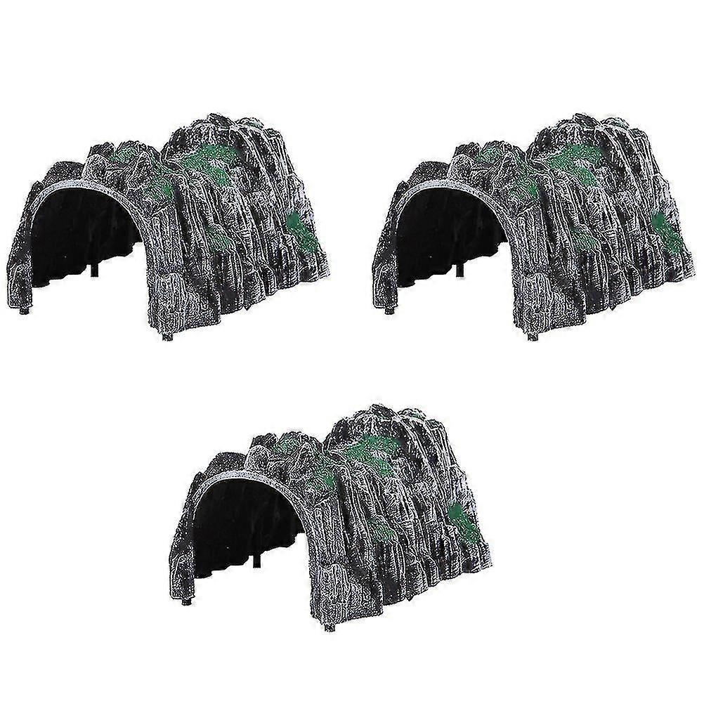 3 st pojkleksaker simuleringsgrottgrottleksak grottmodell trätågtunnel tunnelminiatyr